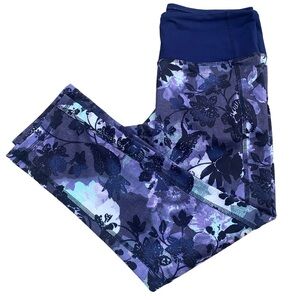 💛 Joe Fresh Active Floral Crop Leggings | Size Small